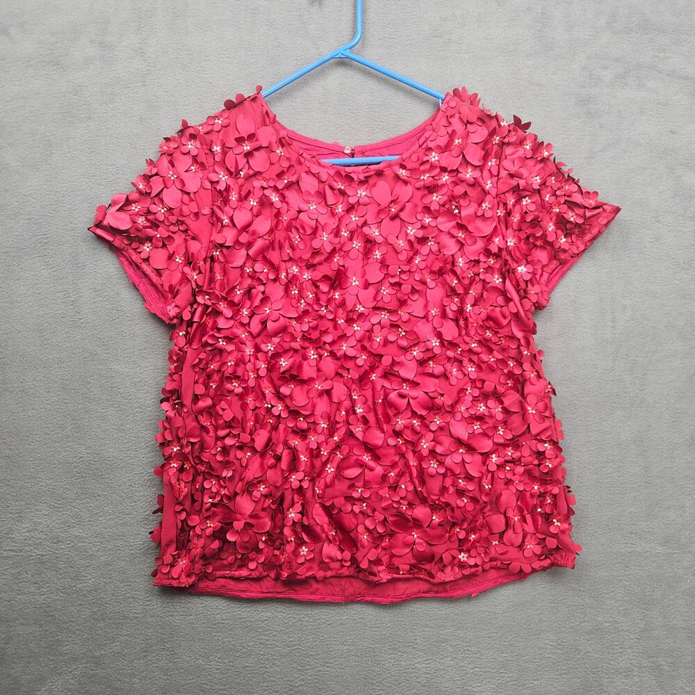 Anthropologie Varun Bahl Rosemarie Textured Blouse‎ Coquette Romantic Sz 8
